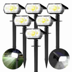 DAYBETTER Solar Lights Outdoor, IP65 Waterproof 64LEDs