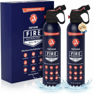 Compact All-in-1 Fire Extinguisher, 2-Pack - Portable