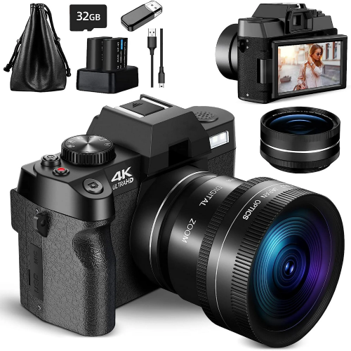 NBD Digital Camera 4K Ultra HD 48MP All-in-One Vlogging Camera