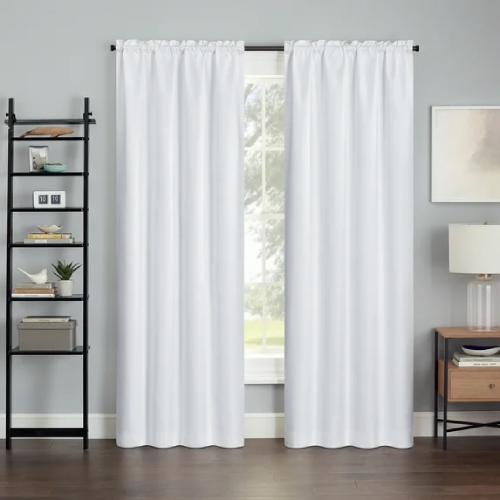 Eclipse Samara Solid Blackout Single Panel, White